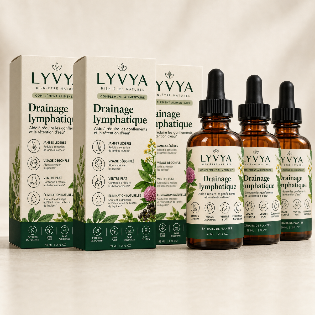 Pack 3 flacons Lyvya